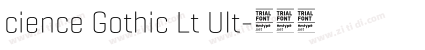 cience Gothic Lt Ult字体转换 cience Gothic Lt Ult字体转换